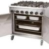 6 Burner gas range oven
