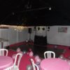 Marquee with full disco rig with pink cord carpet and dance floor